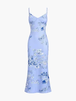 COMMENSE Floral Print Cami Long Dress* Casual Dresses|Floral Dresses