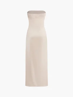 COMMENSE Floral Print Tube Long Dress* Casual Dresses|Floral Dresses