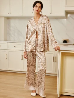 COMMENSE Floral Printed Pajama Pants Set* Pants Sets|Matching Sets