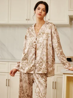 COMMENSE Floral Printed Pajama Pants Set* Pants Sets|Matching Sets