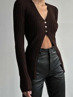 COMMENSE Free Your Mind Long Sleeve Knit Top* Sweater Tops|Sweaters & Cardigans