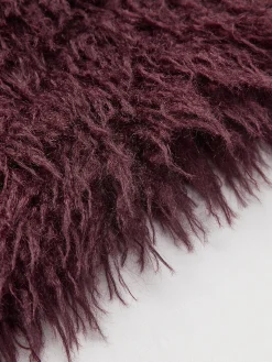COMMENSE Fuzzy Faux Fur Short Coat* Outerwear|Coats