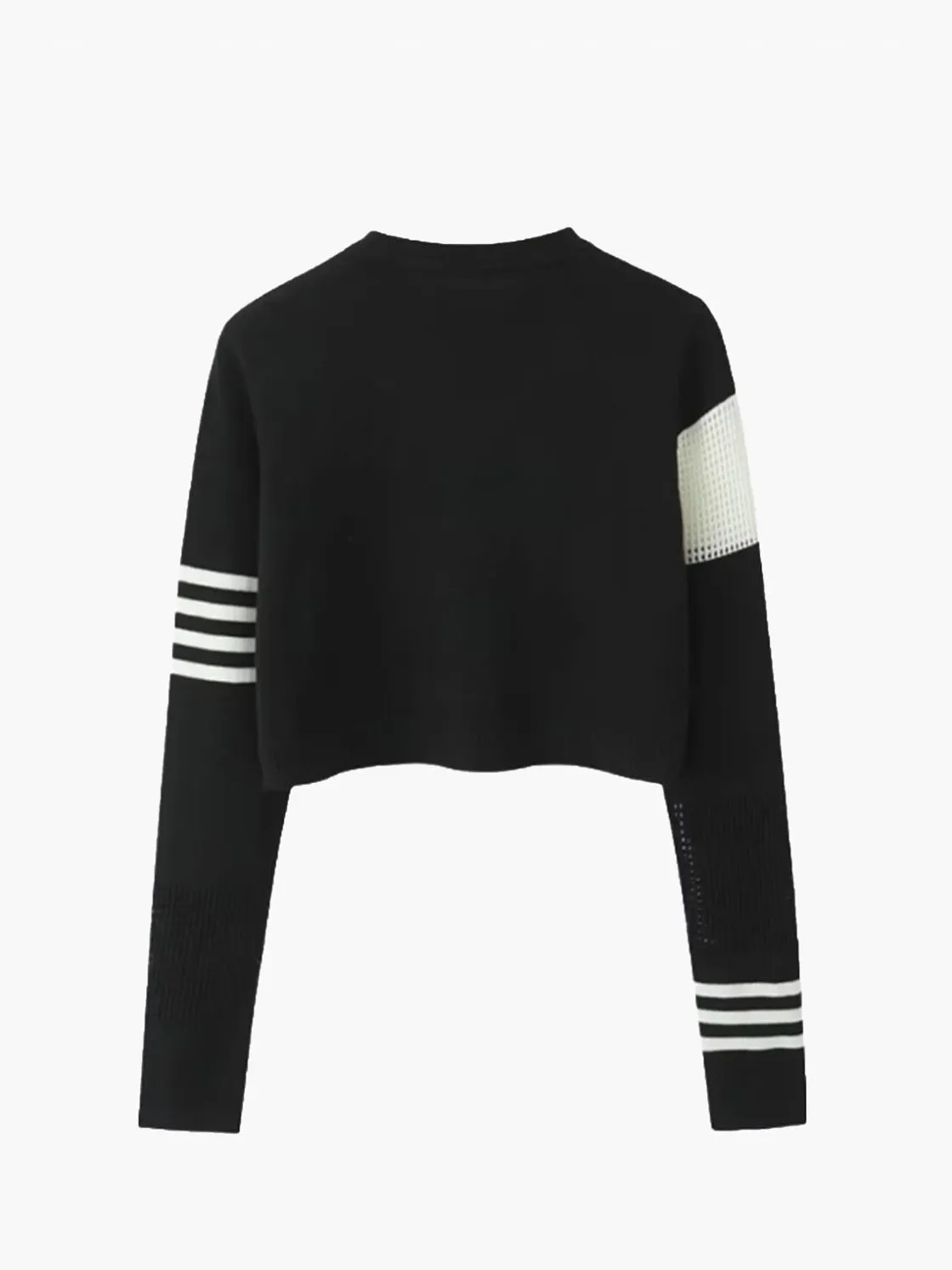 COMMENSE Geometric Color Block Breasted Knit Top* Sweater Tops|Sweaters & Cardigans
