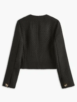 COMMENSE Golden Bow Tweed Blazer* Outerwear|Blazers