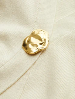 COMMENSE Golden Button Plain Cardigan* Cardigans|Sweaters & Cardigans