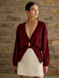 COMMENSE Golden Button Plain Cardigan* Cardigans|Sweaters & Cardigans