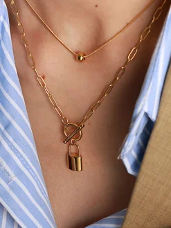 COMMENSE Padlock Necklace* Necklaces|Accessories