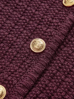 COMMENSE Golden-Button Textured Cardigan* Cardigans|Sweaters & Cardigans