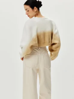 COMMENSE Gradient Knit Outerwear* Sweater Tops|Outerwear