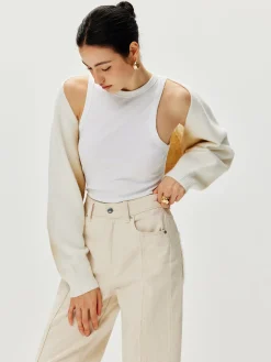COMMENSE Gradient Knit Outerwear* Sweater Tops|Outerwear