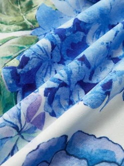 COMMENSE Grape Printed Ruffle Corset Dress* Casual Dresses|Cocktail & Party Dresses