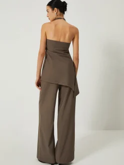 COMMENSE Halter Backless Top With Long Pants Set* Pants Sets|Matching Sets