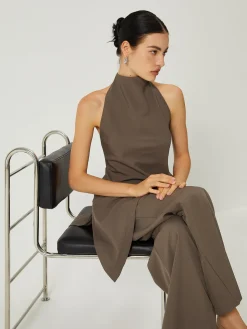 COMMENSE Halter Backless Top With Long Pants Set* Pants Sets|Matching Sets