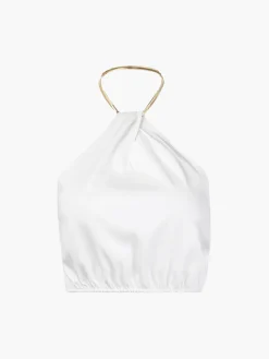 COMMENSE Halter Crop Sleeveless Top* Crop Tops|Tank Tops & Camis