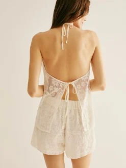 COMMENSE Halter Floral Sheer Pants Set* Pants Sets|Matching Sets
