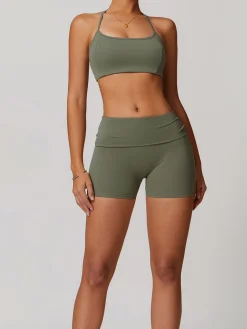 COMMENSE Halter Skinny Quick-Drying Shorts Set* Shorts|Activewear