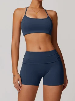 COMMENSE Halter Skinny Quick-Drying Shorts Set* Shorts|Activewear