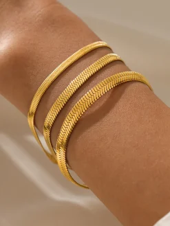 COMMENSE Herringbone Bracelet* Rings & Bracelets|Accessories