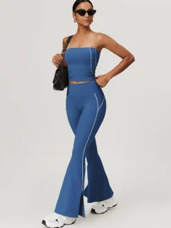 COMMENSE High Waist Hip-Lifting Flare Leggings* Activewear