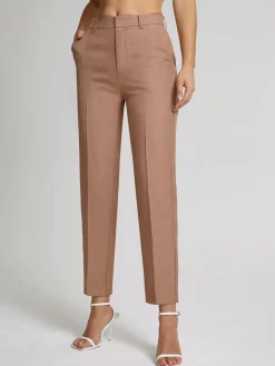 COMMENSE High Waisted Cropped Skinny Straight Leg Trousers* Pants|Bottoms