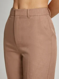 COMMENSE High Waisted Cropped Skinny Straight Leg Trousers* Pants|Bottoms