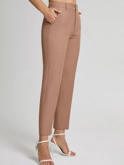 COMMENSE High Waisted Cropped Skinny Straight Leg Trousers* Pants|Bottoms