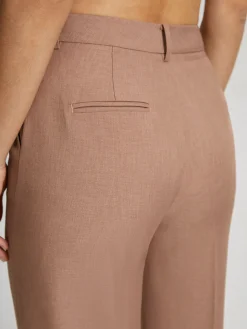 COMMENSE High Waisted Cropped Skinny Straight Leg Trousers* Pants|Bottoms