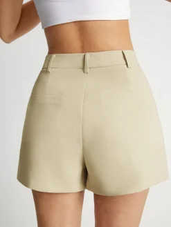 COMMENSE High Waisted Mini Trouser Shorts* Shorts|Bottoms