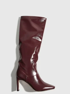 COMMENSE High-Heel Square Toe Knee-High Boots* Shoes|Accessories
