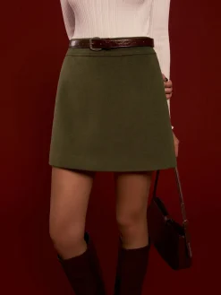COMMENSE High-Waist A-Line Skirt Without Belt* Skirts|Matching Sets
