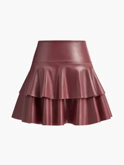 COMMENSE High-Waist Corset Ruffle Skirt* Skirts|Bottoms