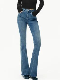 COMMENSE High-Waist Denim Bootcut Jeans* Jeans|Pants