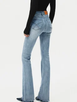COMMENSE High-Waist Denim Bootcut Jeans* Jeans|Pants