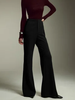 COMMENSE High-Waist Jersey Bootcut Pants* Pants|Bottoms