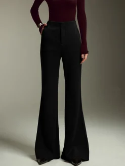 COMMENSE High-Waist Jersey Bootcut Pants* Pants|Bottoms
