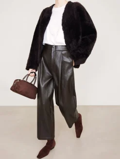 COMMENSE High-Waist PU Leather Pants* Pants