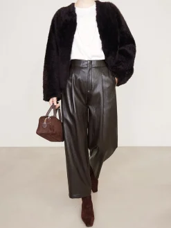 COMMENSE High-Waist PU Leather Pants* Pants