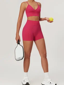 COMMENSE Hip-Lifting Yoga Shorts Set* Shorts|Activewear