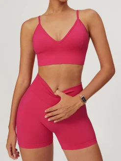 COMMENSE Hip-Lifting Yoga Shorts Set* Shorts|Activewear