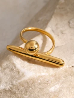 COMMENSE Irregular Minimalist Open Ring* Rings & Bracelets|Accessories
