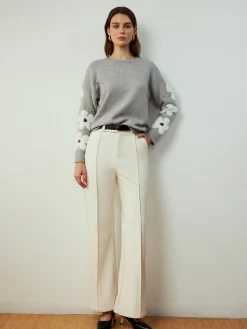 COMMENSE Jacquard Floral Knit Top* Sweater Tops|Sweaters & Cardigans