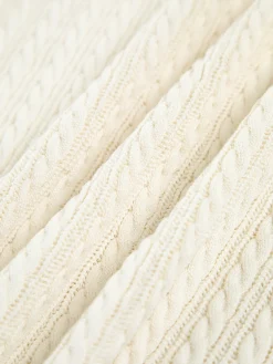 COMMENSE Jacquard Knit Midi Dress* White Dresses|Sweater Dresses