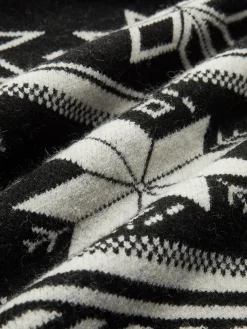 COMMENSE Jacquard Zipper Lapel Sweater* Sweater Tops|Sweaters & Cardigans