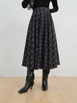 COMMENSE Keep In Check Long Skirt* Skirts|Bottoms