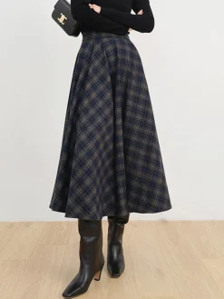 COMMENSE Keep In Check Long Skirt* Skirts|Bottoms