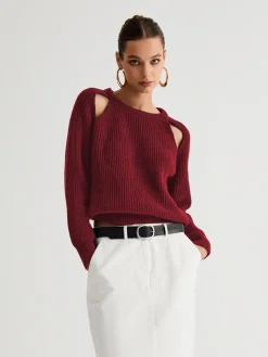 COMMENSE Keep Me Close Cutout Sweater* Sweater Tops|Sweaters & Cardigans