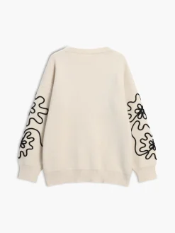 COMMENSE Knit Floral Oversized Sweater* Sweater Tops|Sweaters & Cardigans