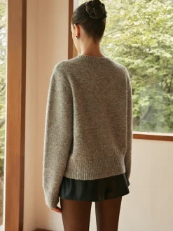 COMMENSE Knit-Floral Metal Button Cardigan* Cardigans|Sweaters & Cardigans
