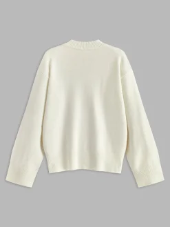 COMMENSE Knit-Floral Pullover Sweater* Sweater Tops|Sweaters & Cardigans