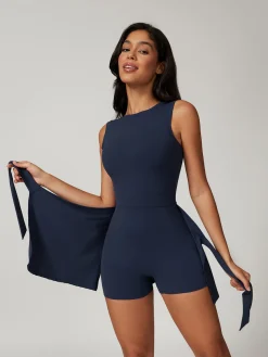 COMMENSE Knotted 2 in 1 Active Dress* Activewear|Dresses